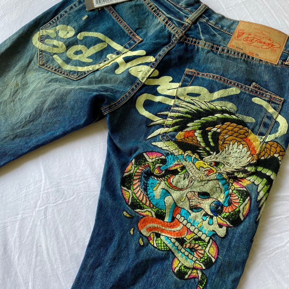 NWT Ed hardy Eagle jeans